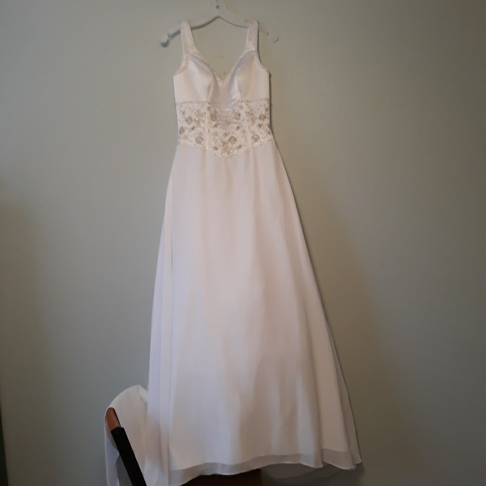 Golden Gate Bridal Wedding Dress Beaded Gown 8